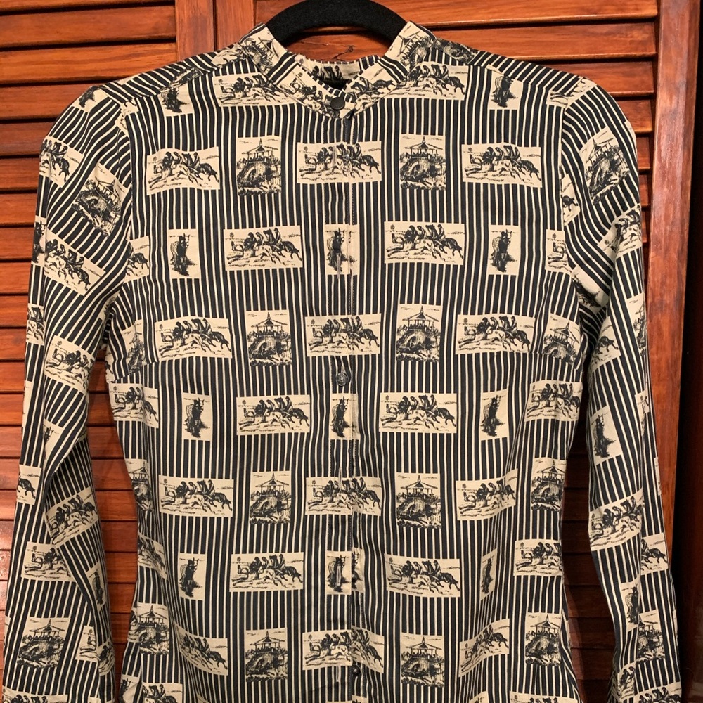Barbour Renvers long sleeve horse equestrian shirt